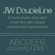 JW DoubleLine Font