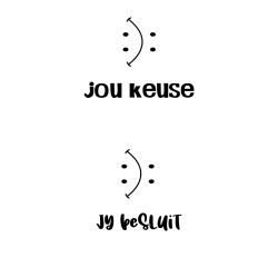 Jy Besluit – Keuse van ’n Glimlag | Afrikaans Motivational Quote Mug