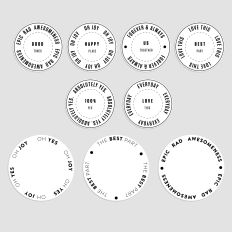 Oh Yes! | badge sticker sheet