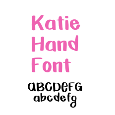 Katie Hand Font, Handwritten Font
