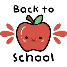 cute apple back to school