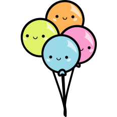 kawaii balloons