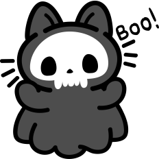 cute ghost cat