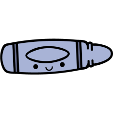 kawaii crayon