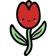 kawaii cute tulip