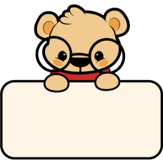 cute teddy bear label