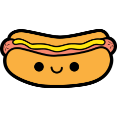 kawaii hot dog