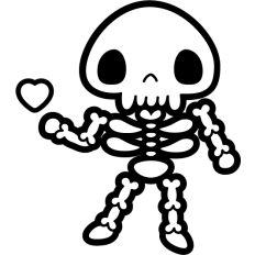 cute skeleton