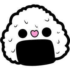 kawaii onigiri sushi happy