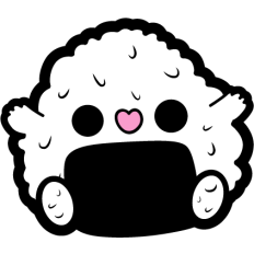 kawaii happy onigiri