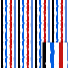 Patriotic wavy stripe printable pattern