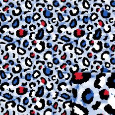 Patriotic Watercolor Leopard Printable Pattern