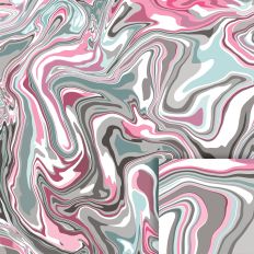 Pink, Turquoise and Gray Swirl pour printable background