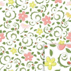 Springtime Frolic floral Seamless background pattern
