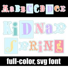 Kidnap Spring Color Font