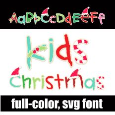 Kid's Christmas Tradtional Color Font