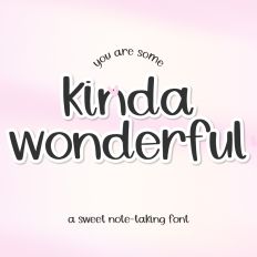 Kinda Wonderful Sans Font