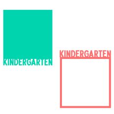 Kindergarten Background and Frame