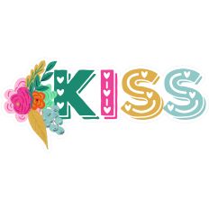 Kiss Title Valentine’s Day - Print and Cut