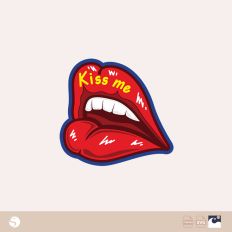 "Kiss Me" Lips SVG for Valentine's Day