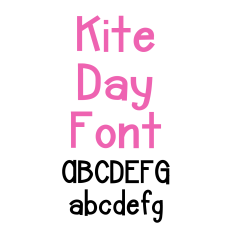 Kite Day Font, Cute Handwritten Font, Fun Font