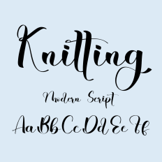 Knitting Font
