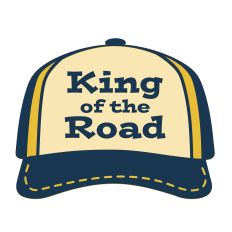 King of the Road SVG – Trucker Cap Father’s Day Cut File for Silhouette Studio