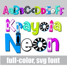 Krayola Neon Color Font