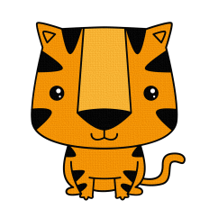  Cute Tiger svg layered file