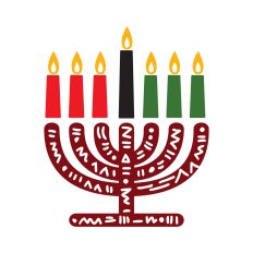 Kinara with candles