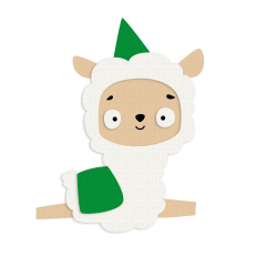Cute llama svg layered file