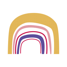 Rainbow svg layered file