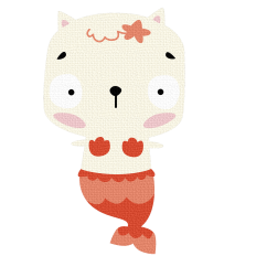 Cat mermaid svg layered file