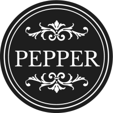 simple round pepper label