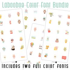 Labooboo Full Color Font Bundle