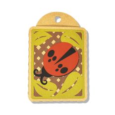 Ladybug Lattice Gift Card Tag SVG