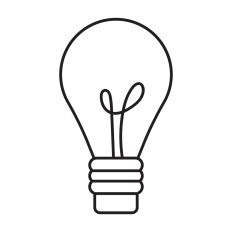 Light bulb outline