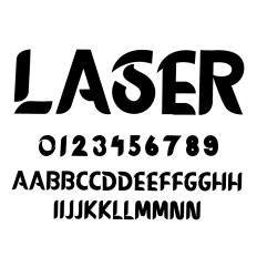Laser Font