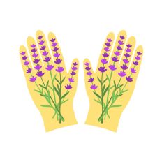 Lavender Gardening Gloves 