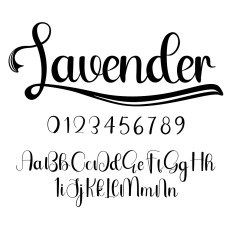 Lavender Font