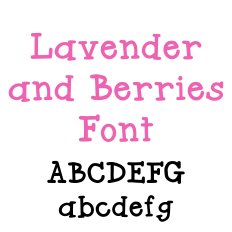 Lavender and Berries Font
