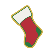 multi layered stocking SVG, Christmas stocking, Holiday, winter