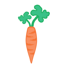 Spring Easter Layered Garden Carrot