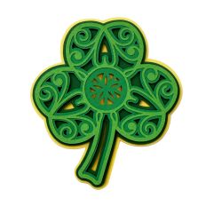 Intricate Shamrock 3D Layered Paper Craft for Silhouette Studio