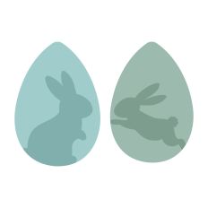 Easter Layered Bunny Eggs