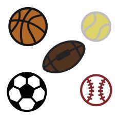 Layered Sports Balls