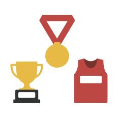 Sports Icons - Layered Sports Icons with Name Space