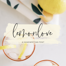 Lemonlove Script Font