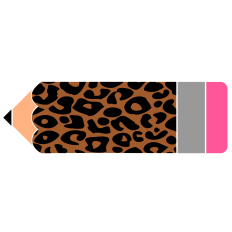 Red Leopard Pencil
