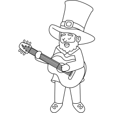 Leprechaun Guitar Outline